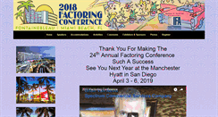 Desktop Screenshot of factoringconference.com