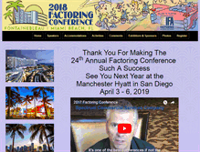 Tablet Screenshot of factoringconference.com